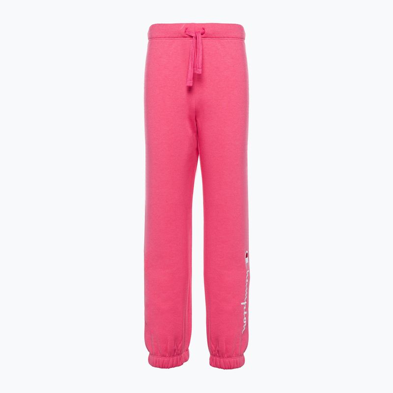 Champion Legacy Elastic Cuff children's trousers dark pink