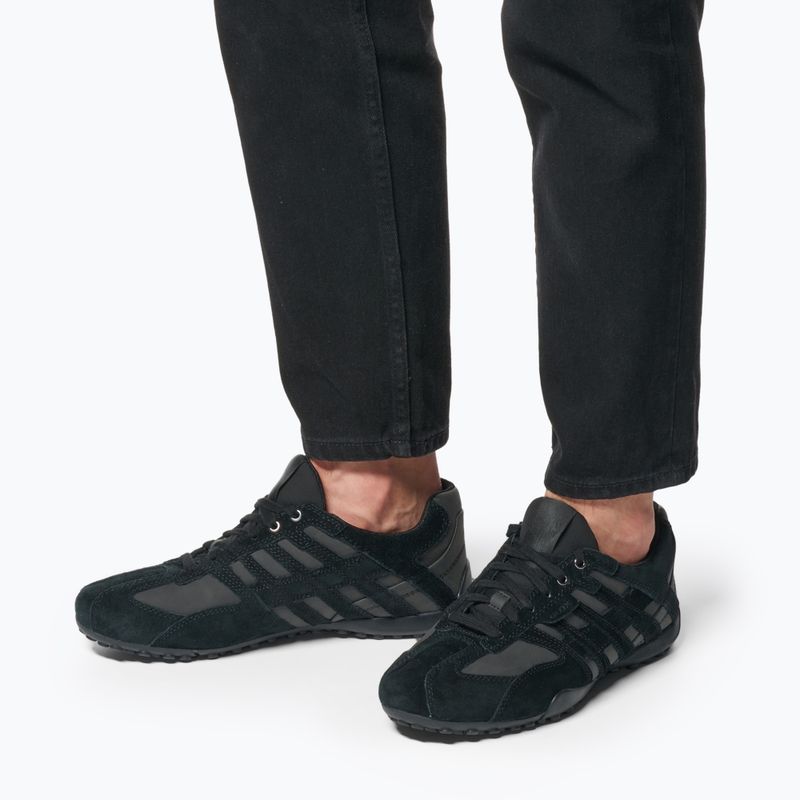 Geox Snake black men's shoes 15