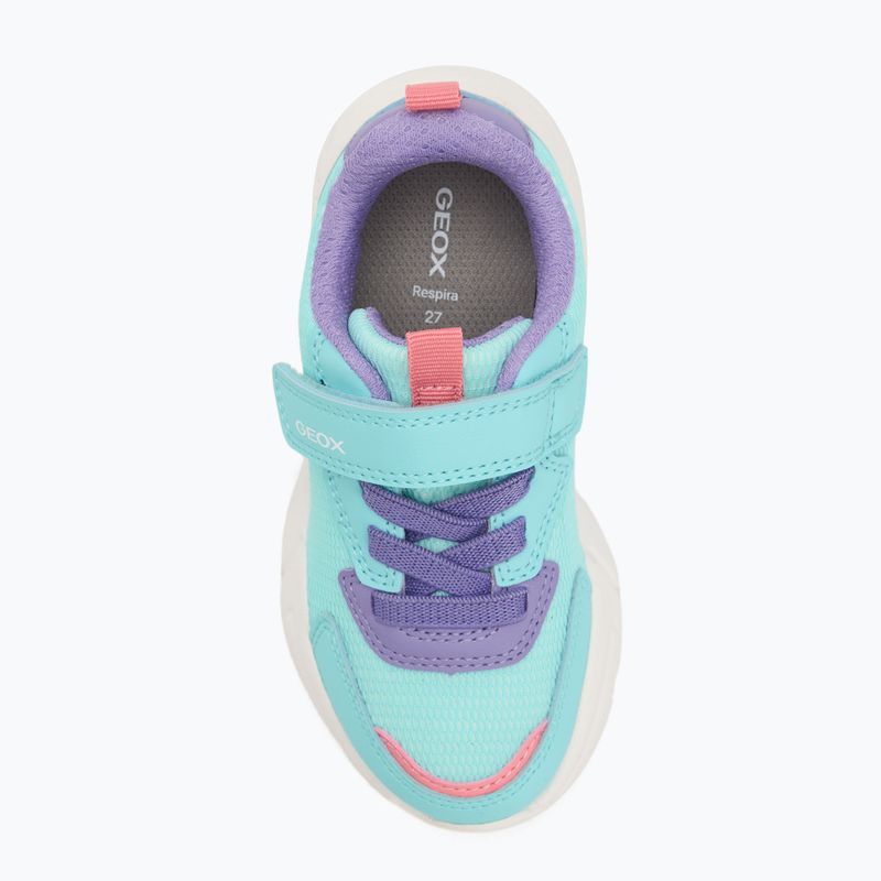 Geox Loftus sea green/lilac children's shoes 5