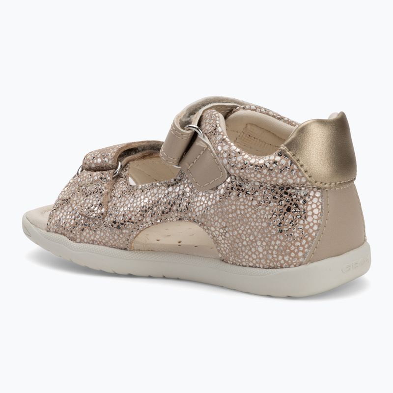 Children's sandals Geox Macchia white/gold 3