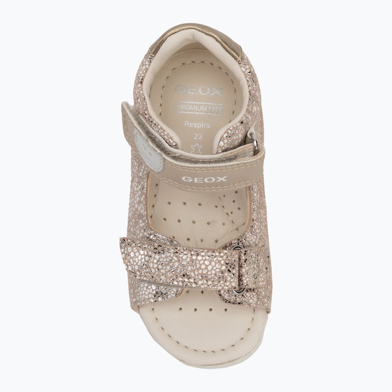Children's sandals Geox Macchia white/gold 5