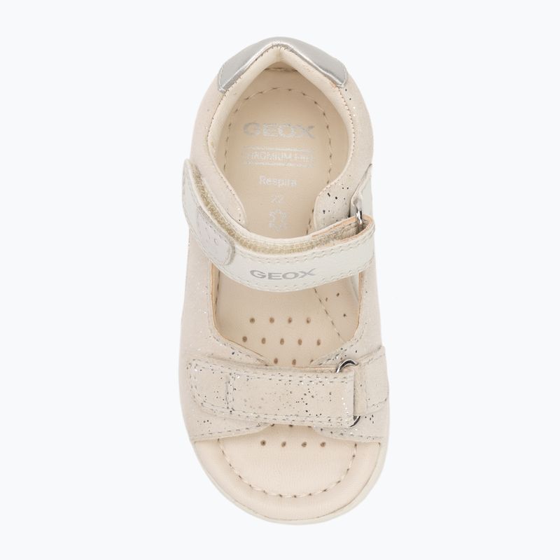 Children's sandals Geox Macchia white/silver 5