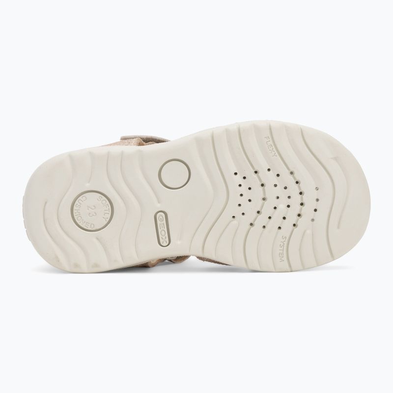 Children's sandals Geox Macchia white/gold 4
