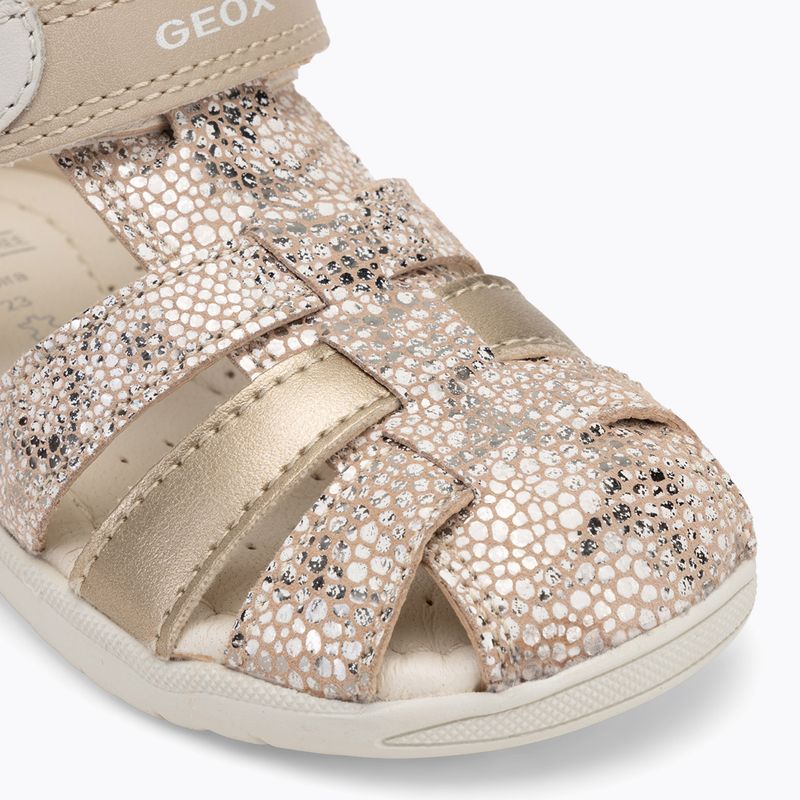 Children's sandals Geox Macchia white/gold 7