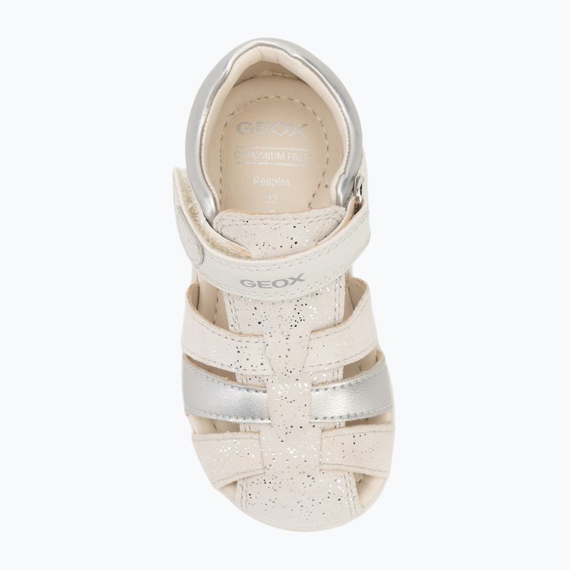 Children's sandals Geox Macchia white/silver 6