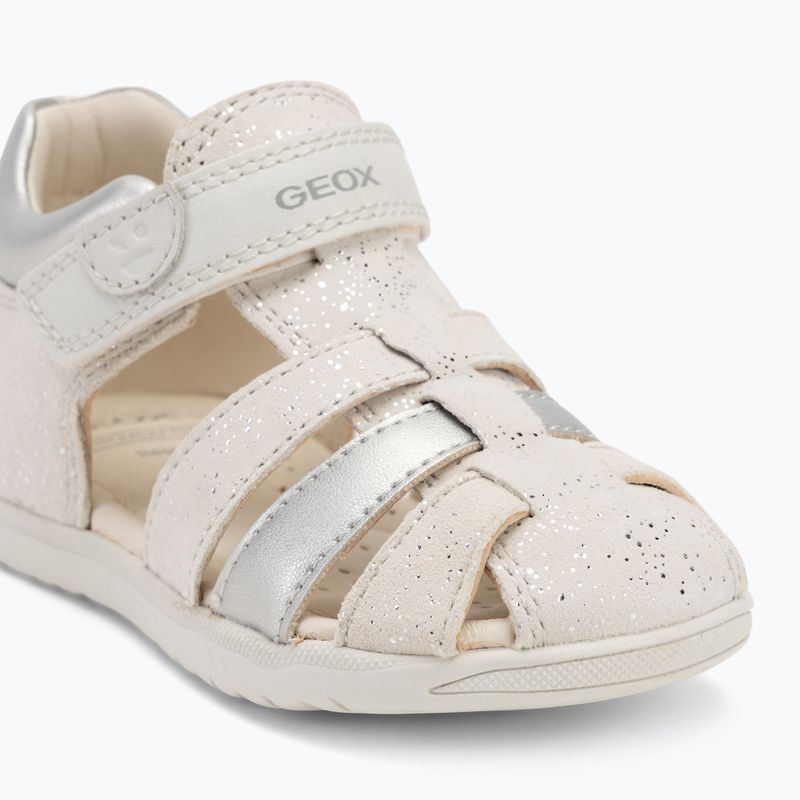 Children's sandals Geox Macchia white/silver 7