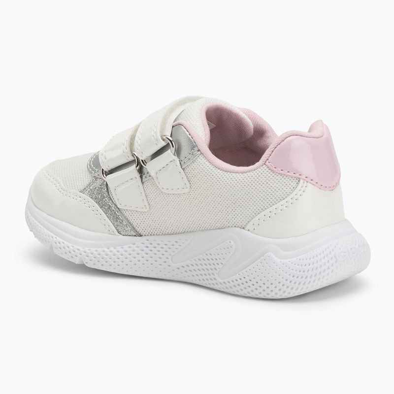 Geox Sprintye white/silver children's shoes 3
