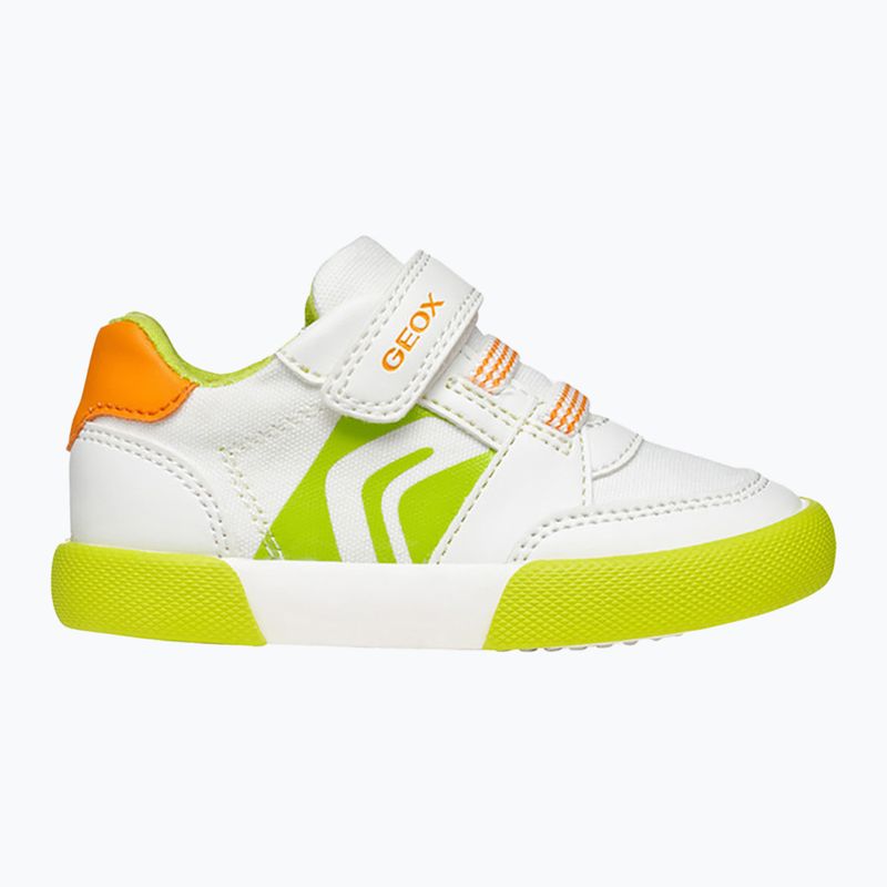 Geox Gisli white/fluo green children's shoes 9