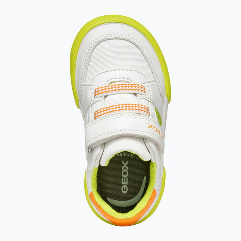 Geox Gisli white/fluo green children's shoes 14
