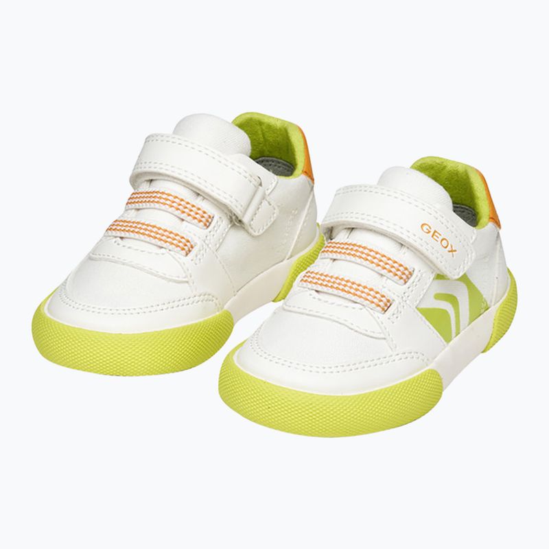 Geox Gisli white/fluo green children's shoes 15
