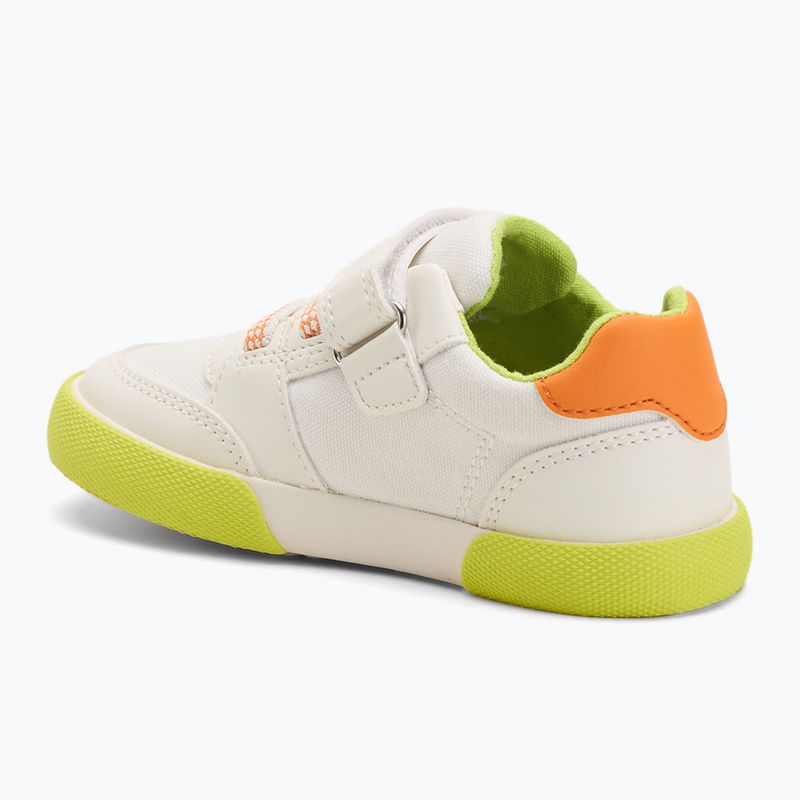 Geox Gisli white/fluo green children's shoes 3