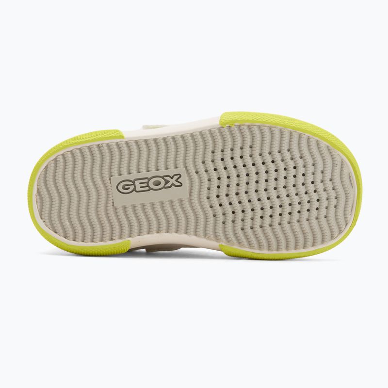 Geox Gisli white/fluo green children's shoes 4