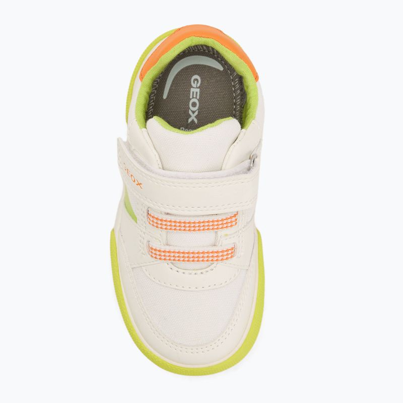 Geox Gisli white/fluo green children's shoes 5
