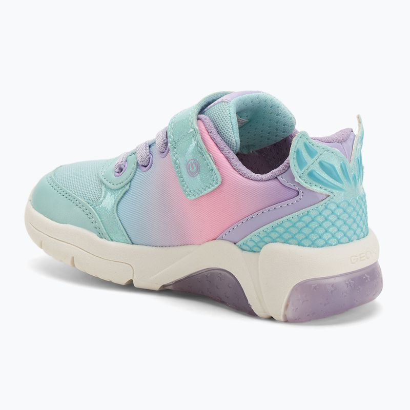 Geox Fadinlight sea green/lilac children's shoes 3