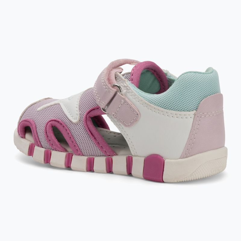 Children's sandals Geox Iupidoo white/fuchsia 3