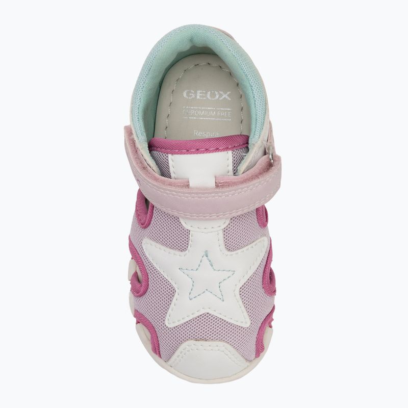 Children's sandals Geox Iupidoo white/fuchsia 5
