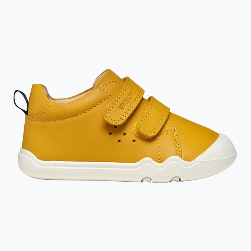 Geox Steppieup ochre yellow/navy children's barefoot shoes 2