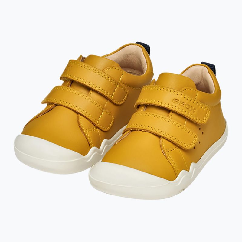 Geox Steppieup ochre yellow/navy children's barefoot shoes 8