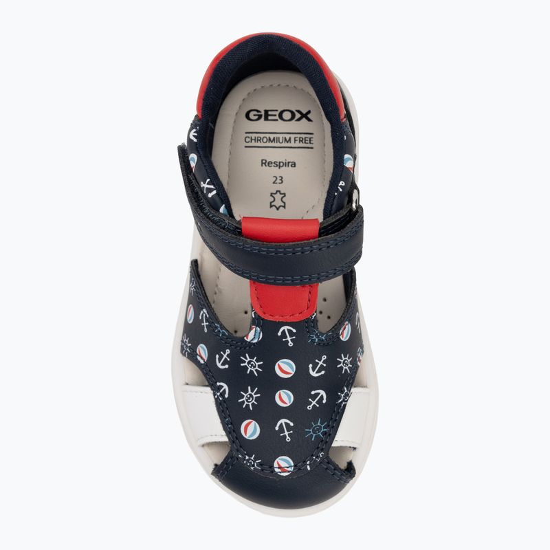 Children's sandals Geox Zapito navy/red 5