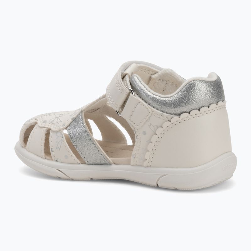 Children's sandals Geox Zapito white/silver 3