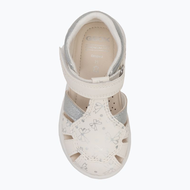 Children's sandals Geox Zapito white/silver 5