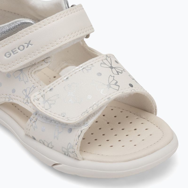 Children's sandals Geox Zapito white/silver 7