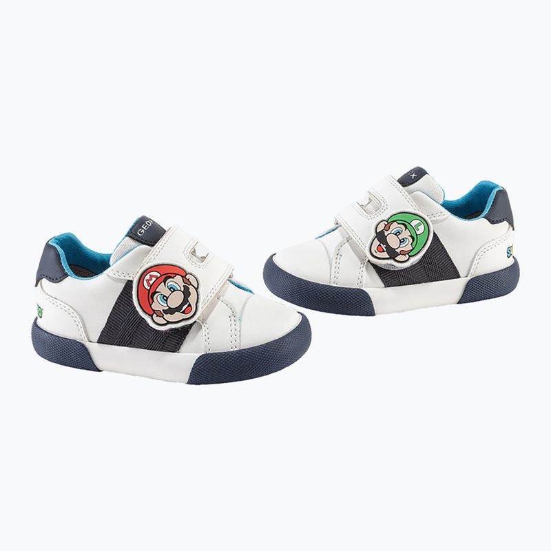 Geox Gisli children's shoes white/navy/orange 15