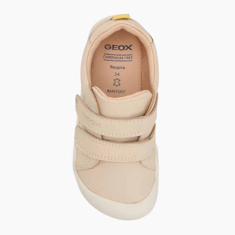 Geox Steppieup light ivory children's barefoot shoes 5