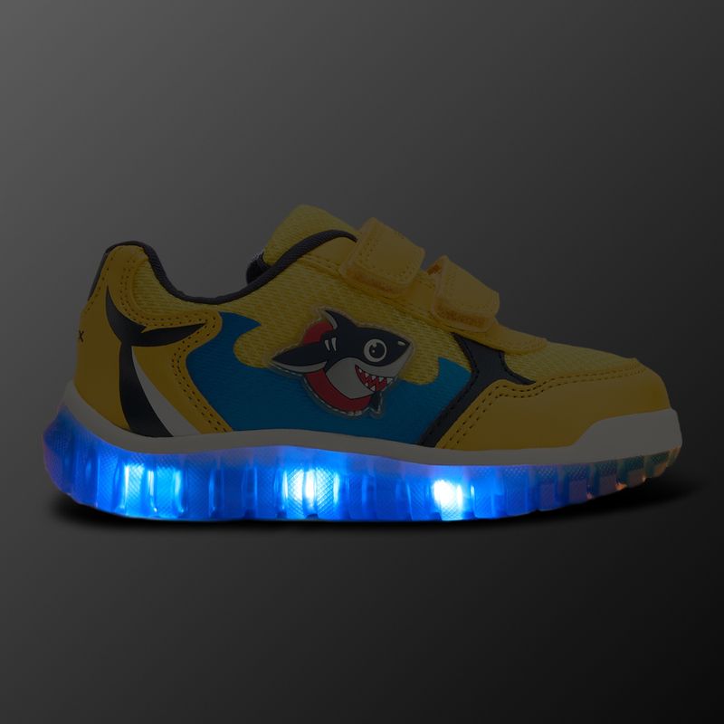 Geox Lightyloo yellow/sky children's shoes 8