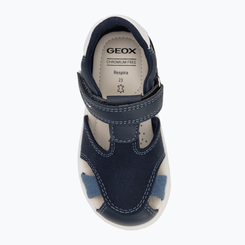 Children's sandals Geox Zapito navy/white 5