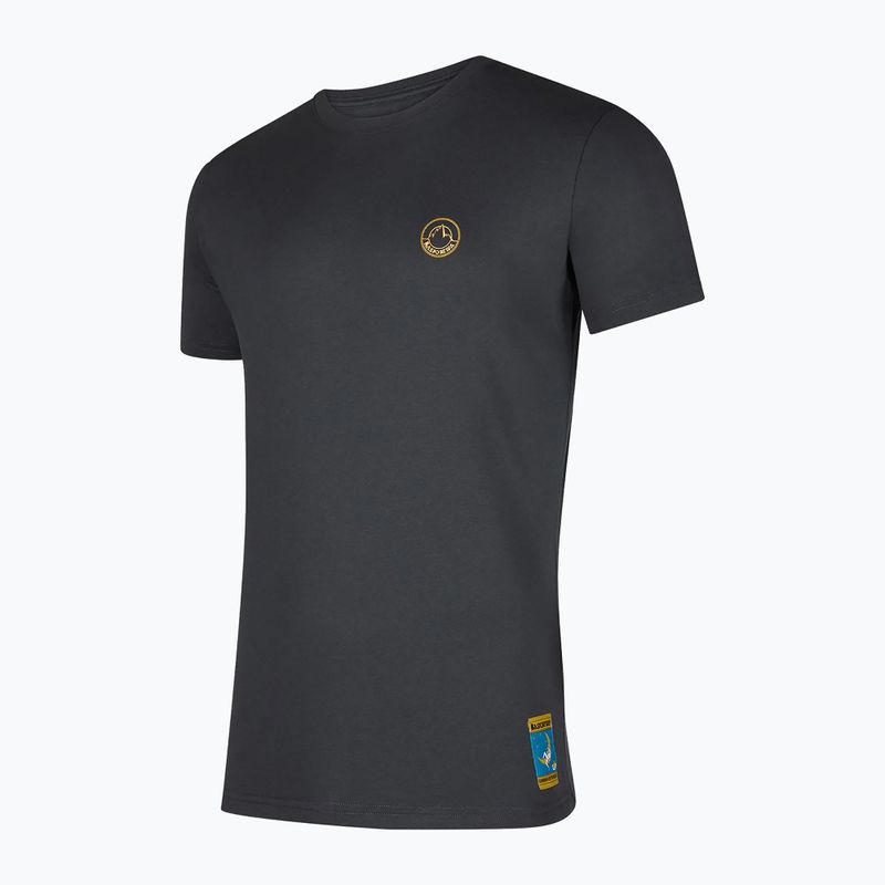Men's T-shirt La Sportiva Climbing on the Moon carbon/yellow
