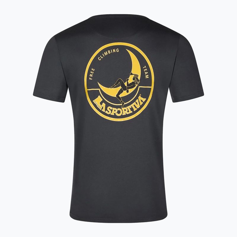 Men's T-shirt La Sportiva Climbing on the Moon carbon/yellow 2