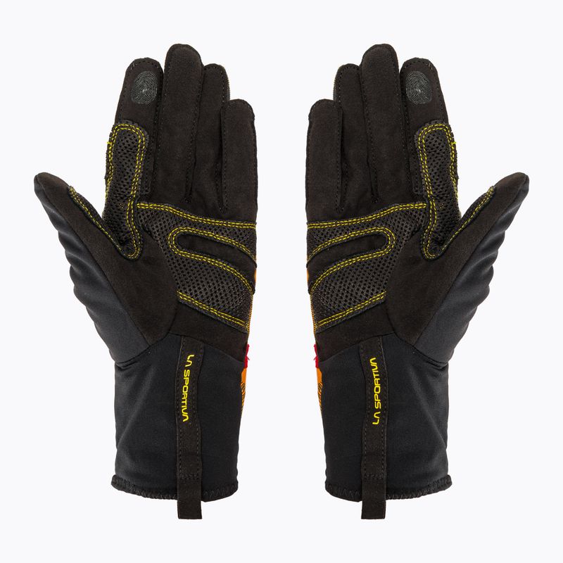 La Sportiva Session Tech yellow/black men's trekking gloves 2