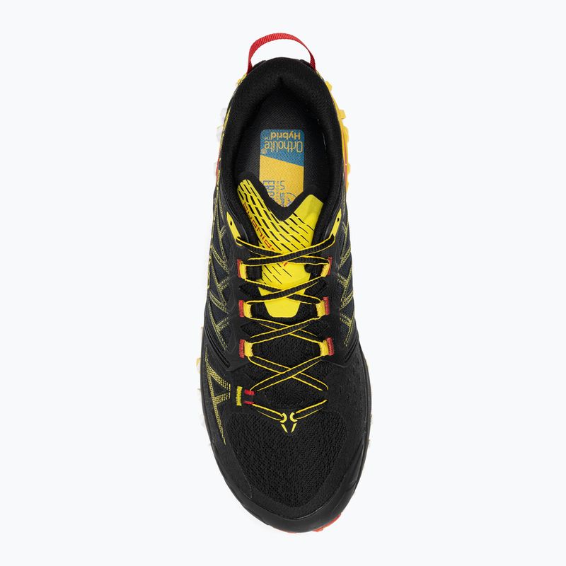 La Sportiva Bushido III men's running shoe black/yellow 5