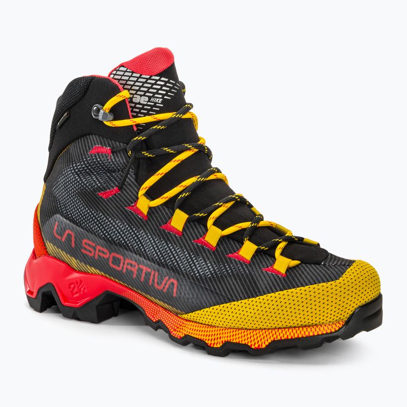 Men's trekking boots La Sportiva Aequilibrium Hike GTX carbon/yellow