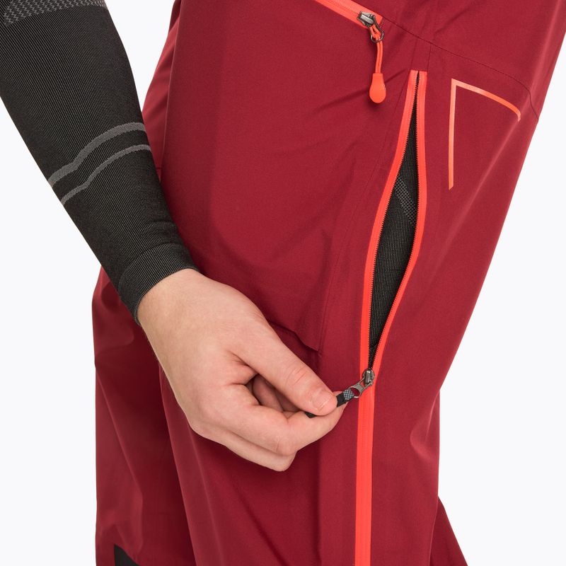 Men's La Sportiva Chaser Evo Shell Bib sangria ski trousers 5