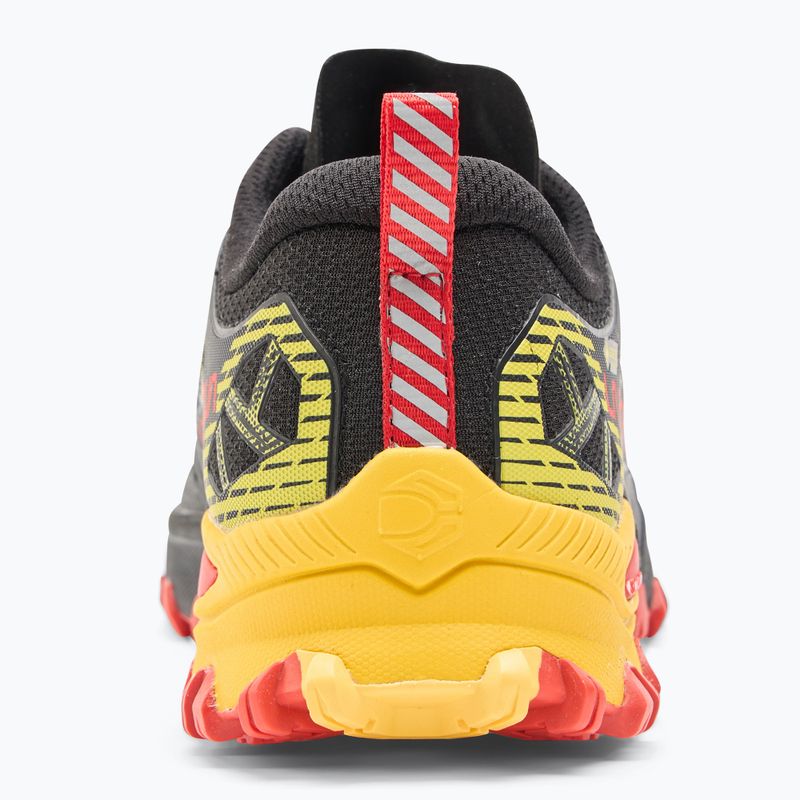 Men's La Sportiva Bushido III GTX black/ yellow running shoe 6