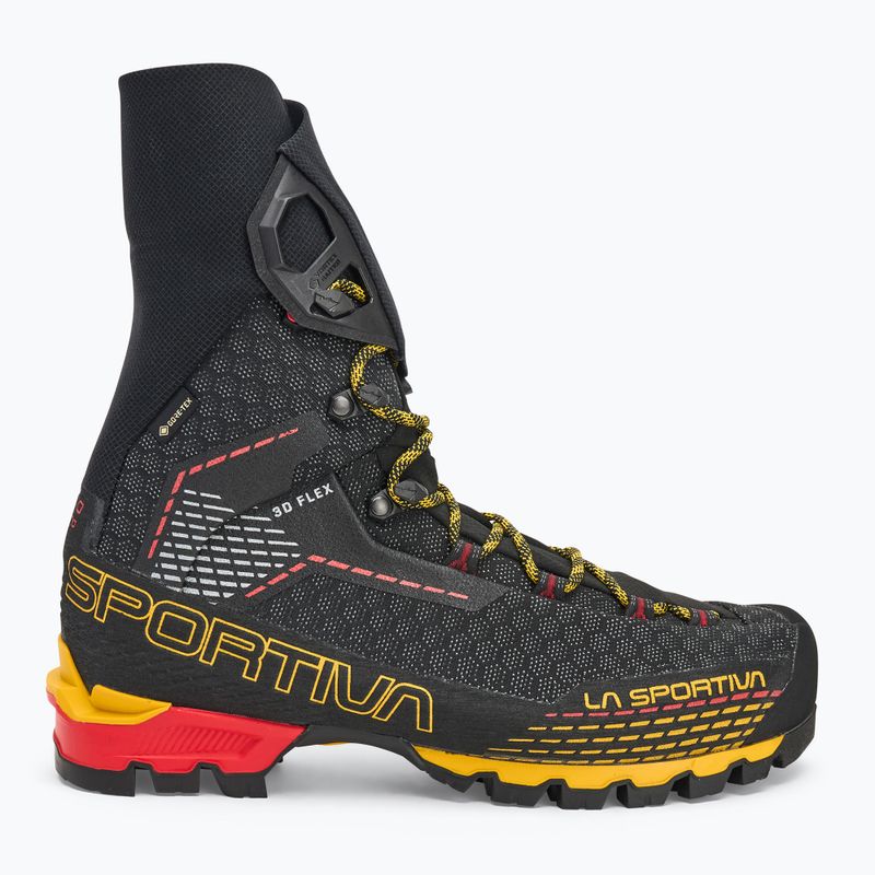 Men's La Sportiva Trango Pro GTX mountain boots black/ yellow 2