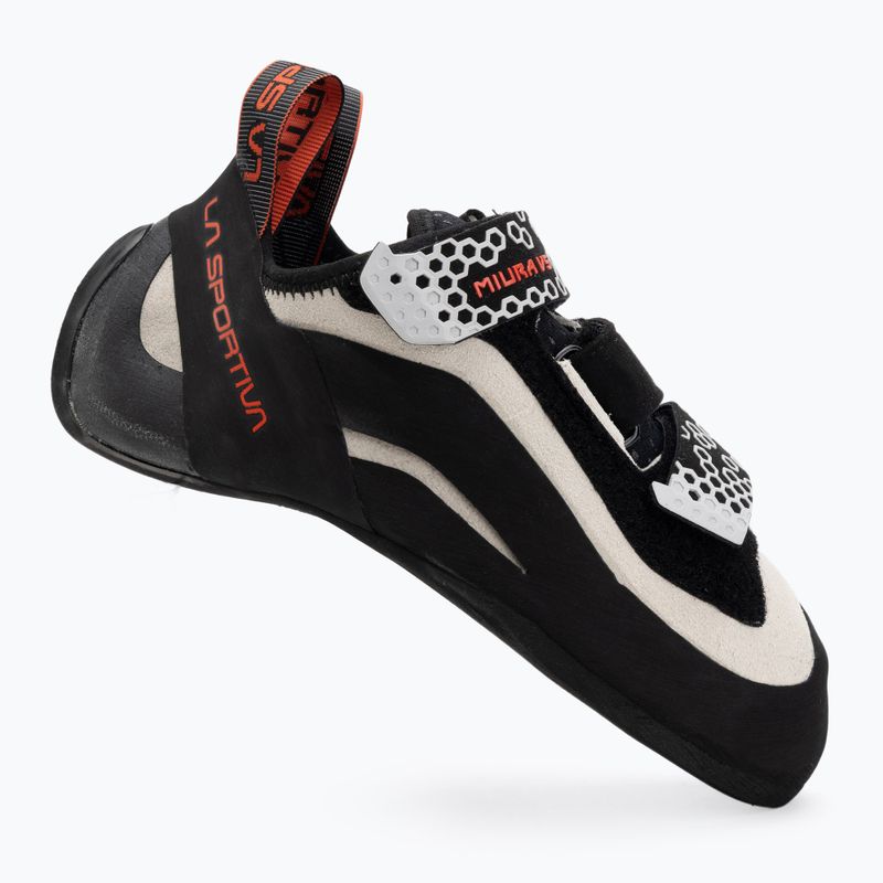 Women's climbing shoes La Sportiva Miura VS white/cherry tomato 2