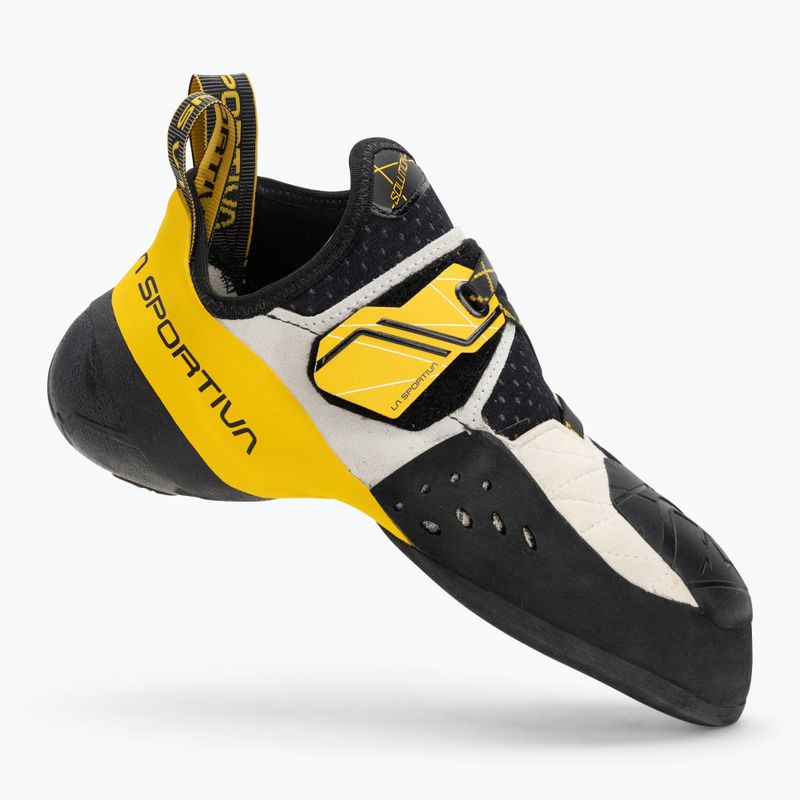 Men's mountaineering boots La Sportiva Solution white/ yellow 2