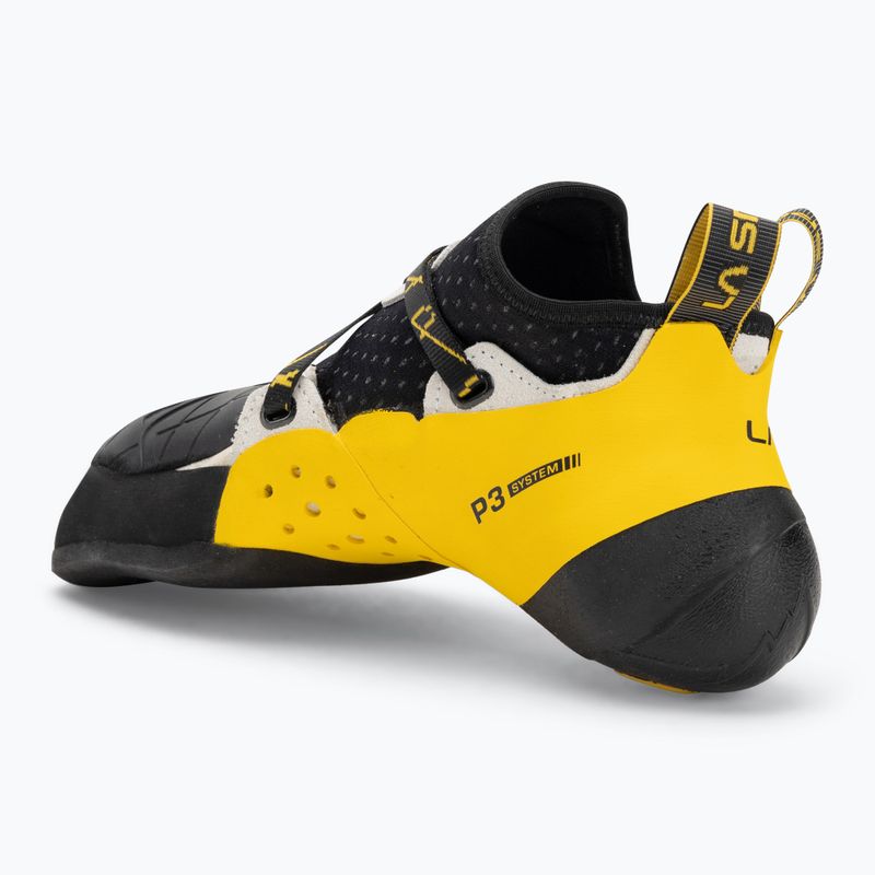 Men's mountaineering boots La Sportiva Solution white/ yellow 3