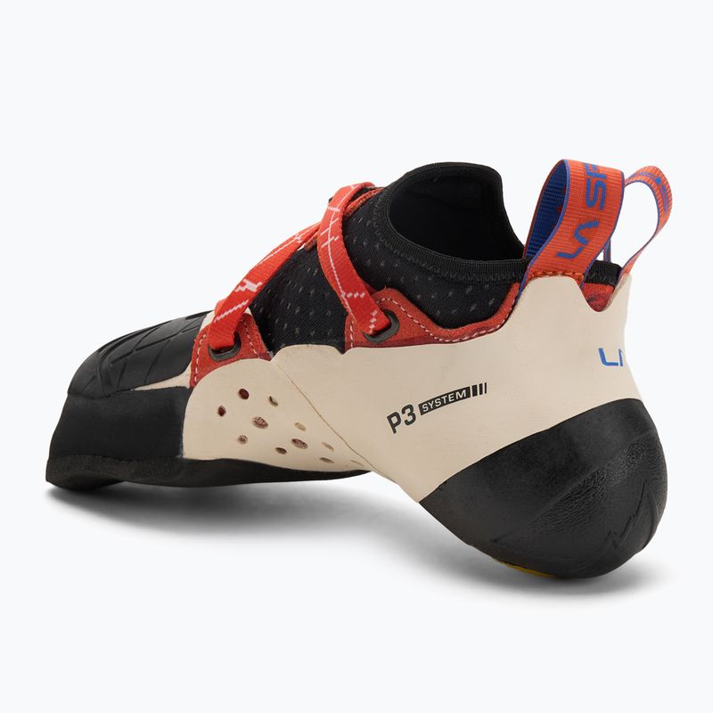 La Sportiva women's climbing shoe Solution white/lily orange 3