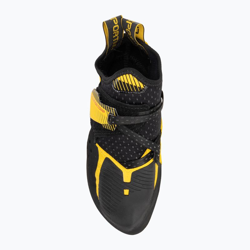 Men's climbing shoe La Sportiva Solution Comp black/ yellow 5
