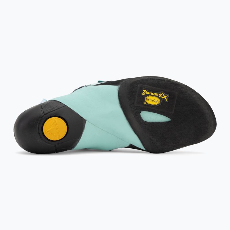 La Sportiva Skwama Vegan carbon / turquoise women's climbing shoe 4