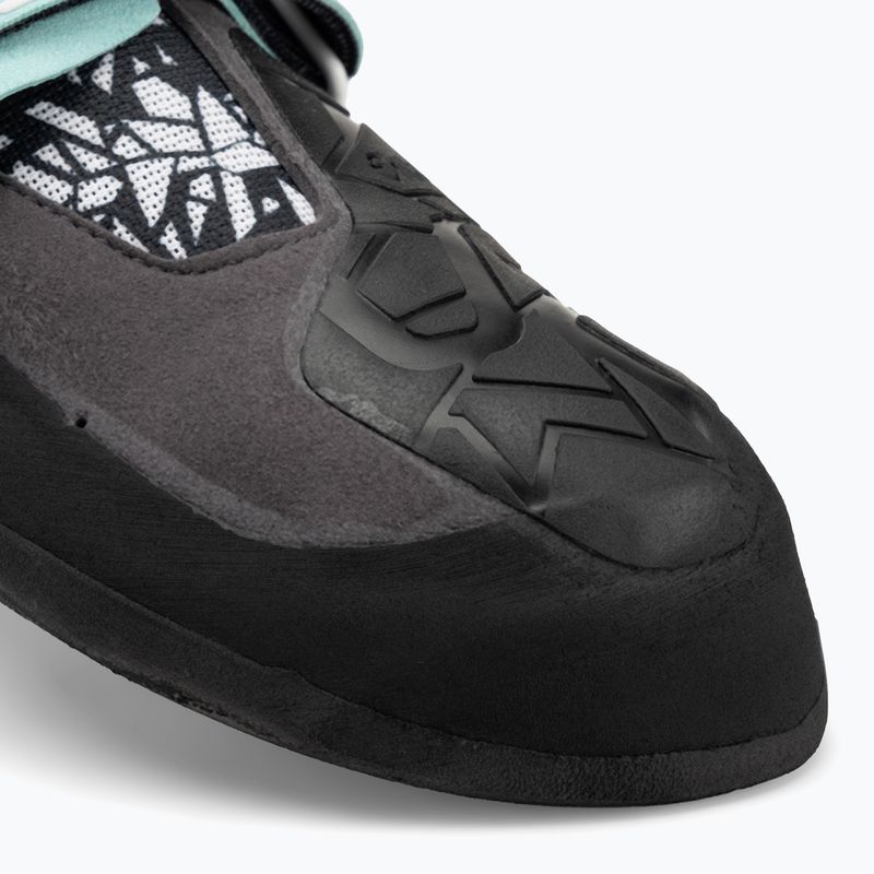 La Sportiva Skwama Vegan carbon / turquoise women's climbing shoe 7