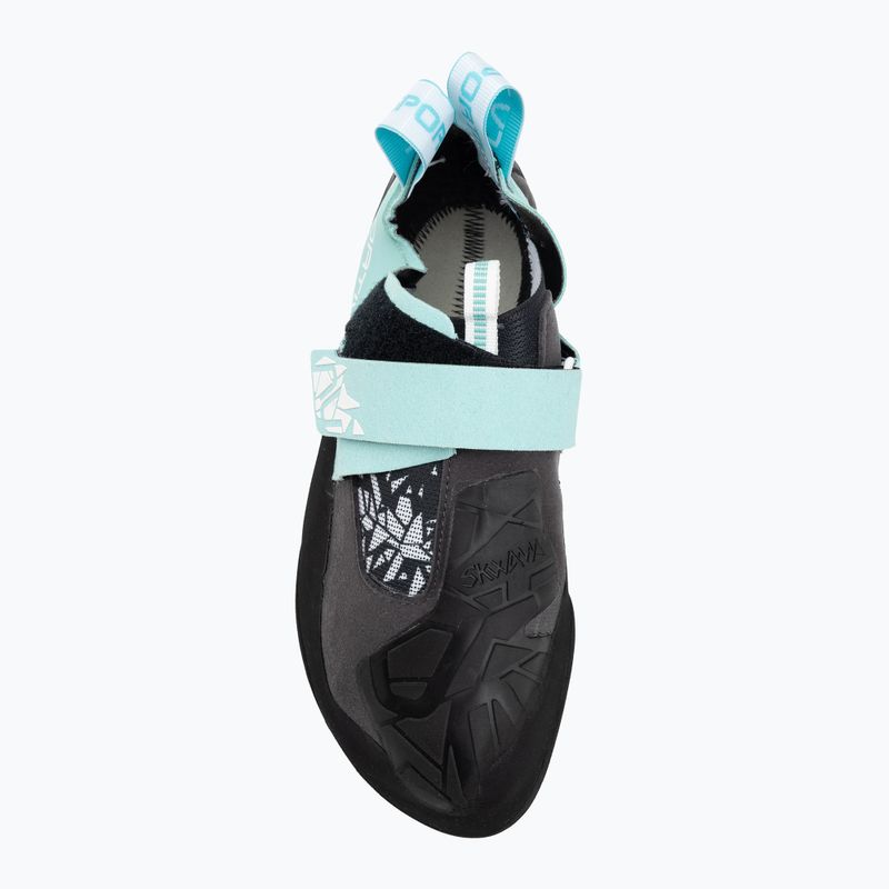 Women's climbing shoes La Sportiva Skwama Vegan carbon/turquoise 5