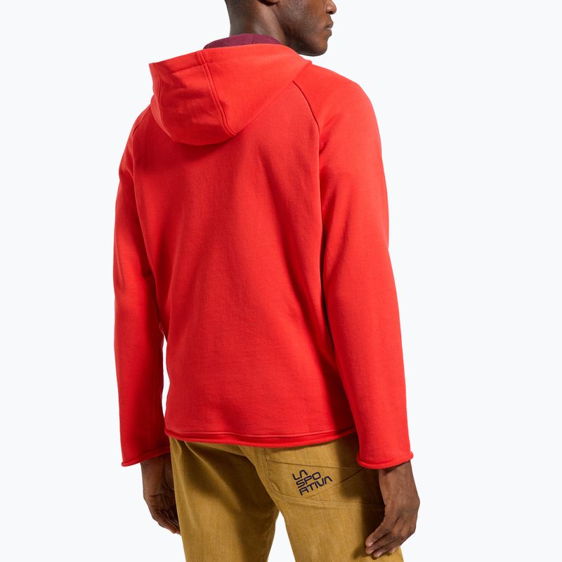 Men's trekking sweatshirt La Sportiva Telendos Hoody mountain red 2