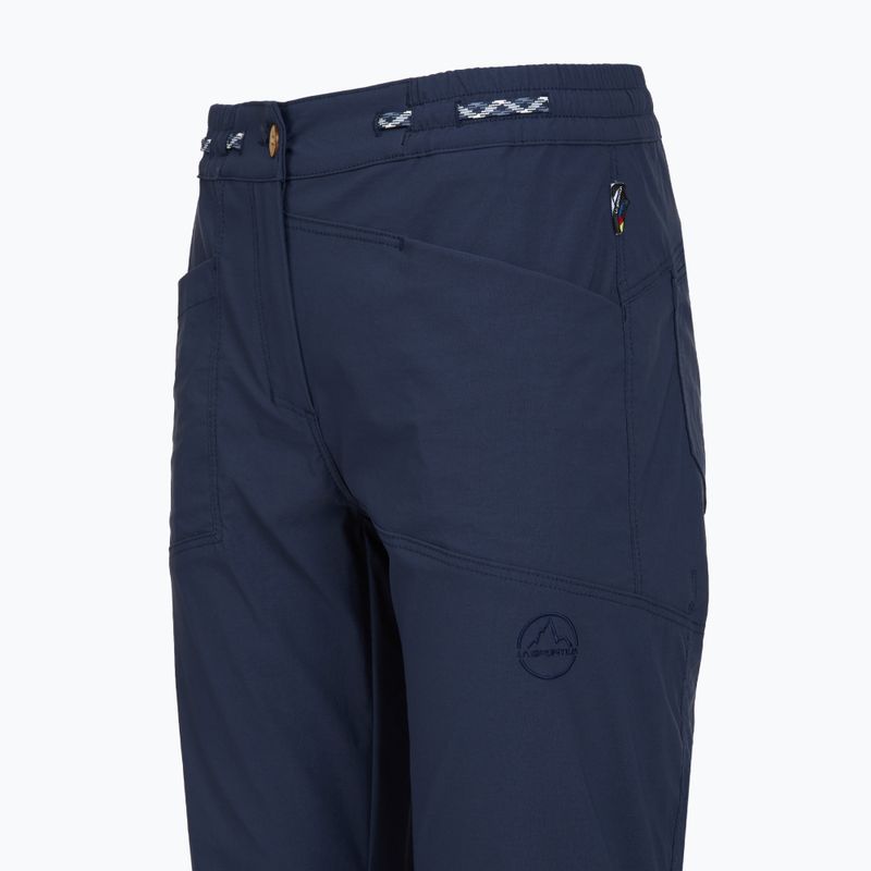 Women's climbing trousers La Sportiva Mantra night sky/chalk 3