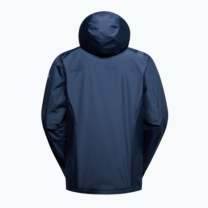 Men's waterproof jacket La Sportiva Discover Shell night sky/chalk 2