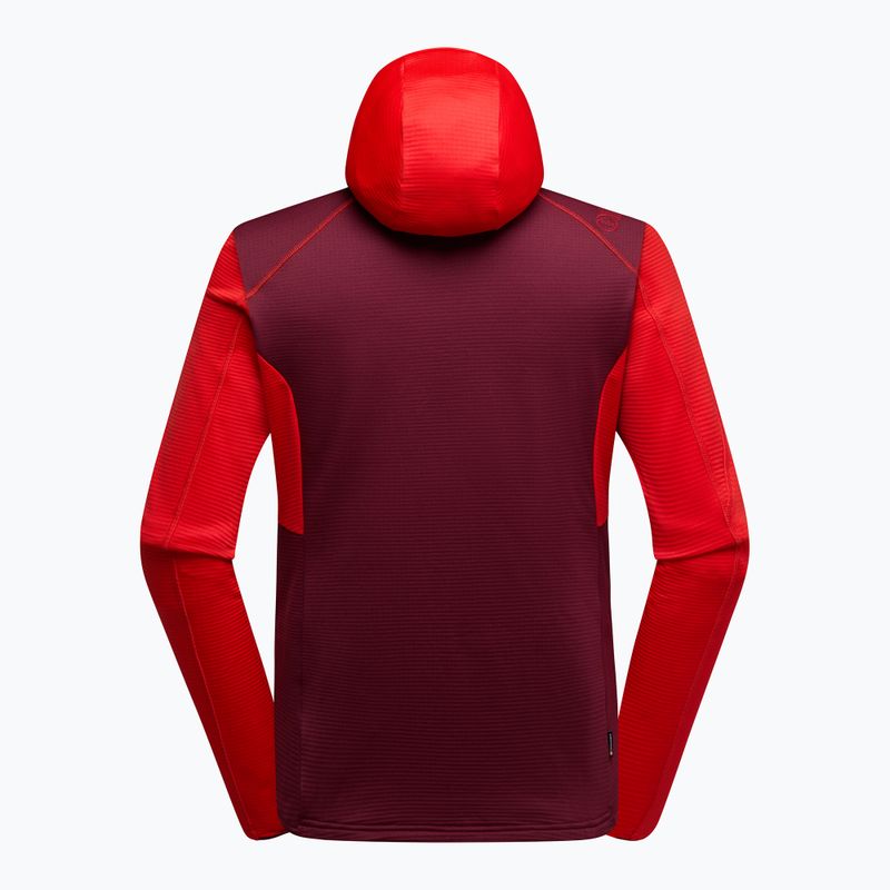 Men's La Sportiva Chill Thermal Hoody mountain red / redwood trekking sweatshirt 2